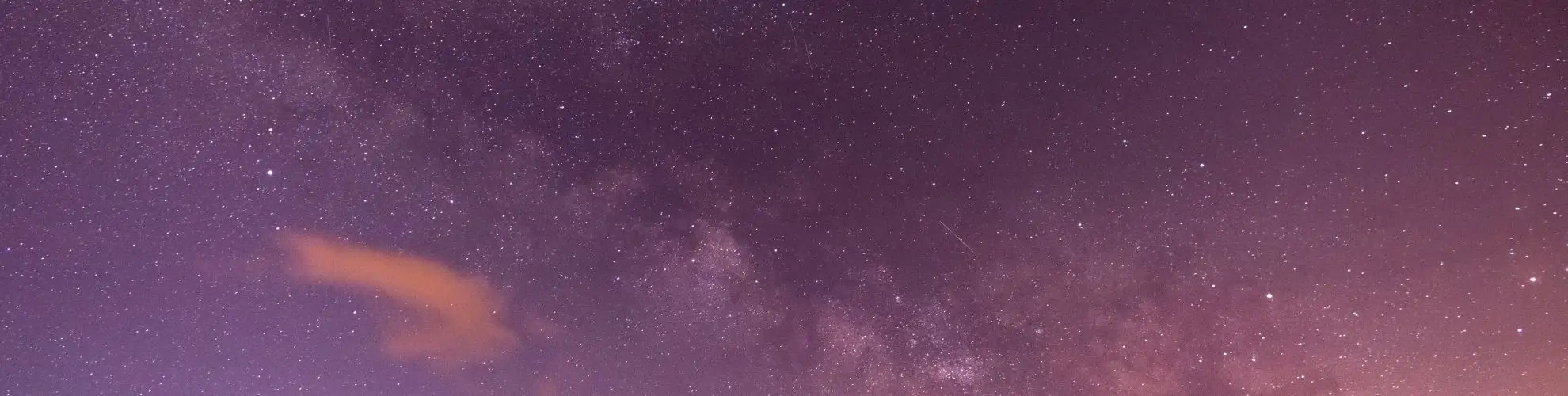 purple starry night sky