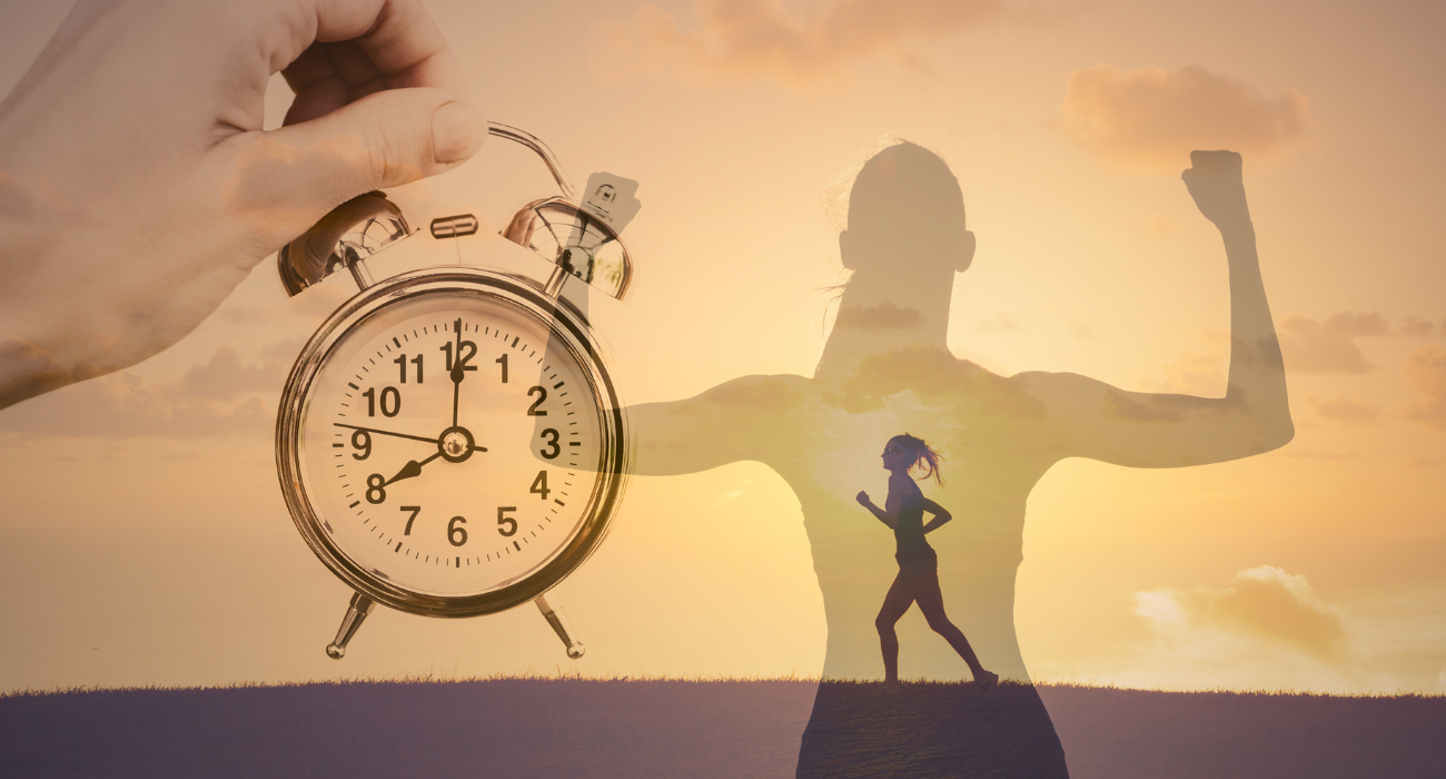 a woman creating a healthy habit